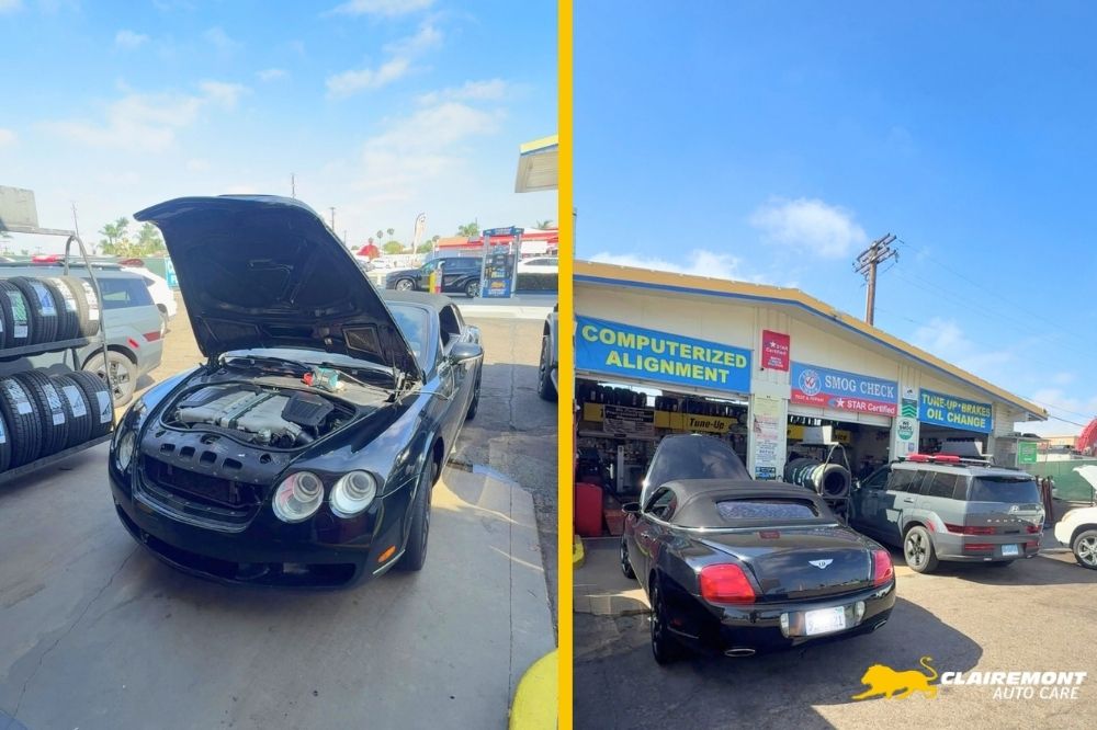 Bentley Continental GTC Smog Check in Clairemont, CA (1)